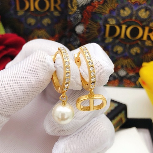 Replica Christian Dior Earrings For Women #1239764 $27.00 USD for Wholesale