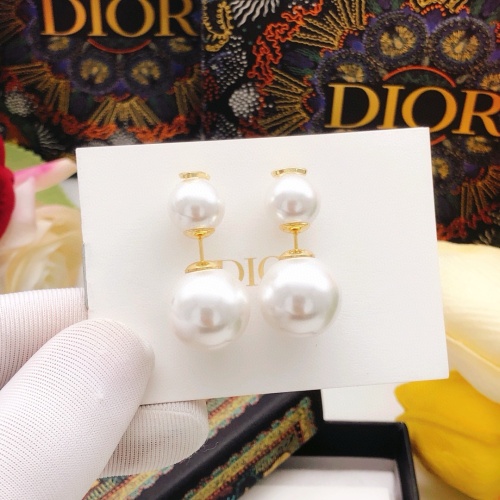 Replica Christian Dior Earrings For Women #1239769 $25.00 USD for Wholesale