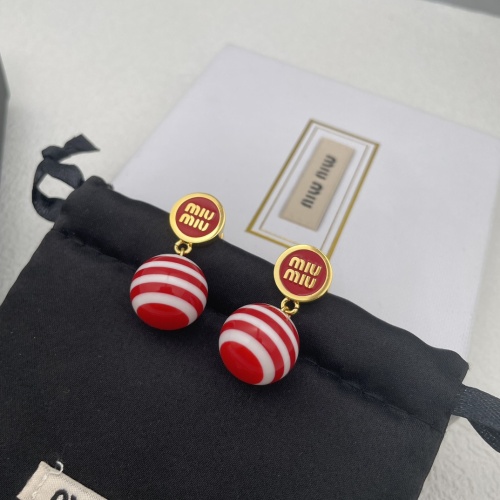 Replica MIU MIU Earrings For Women #1239844 $52.00 USD for Wholesale