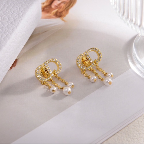 Replica Christian Dior Earrings For Women #1239873 $27.00 USD for Wholesale