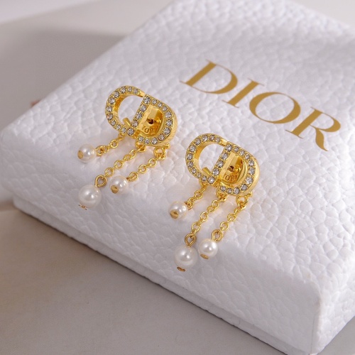 Replica Christian Dior Earrings For Women #1239873 $27.00 USD for Wholesale