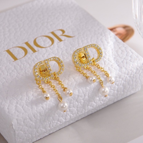 Replica Christian Dior Earrings For Women #1239873 $27.00 USD for Wholesale