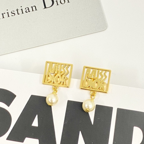 Replica Christian Dior Earrings For Women #1239887 $27.00 USD for Wholesale