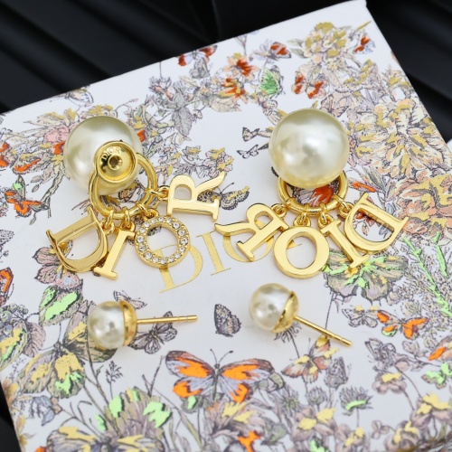 Replica Christian Dior Earrings For Women #1239901 $29.00 USD for Wholesale