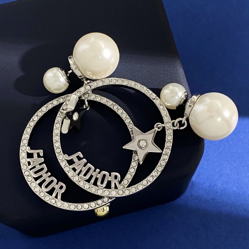 Replica Christian Dior Earrings For Women #1239917 $32.00 USD for Wholesale