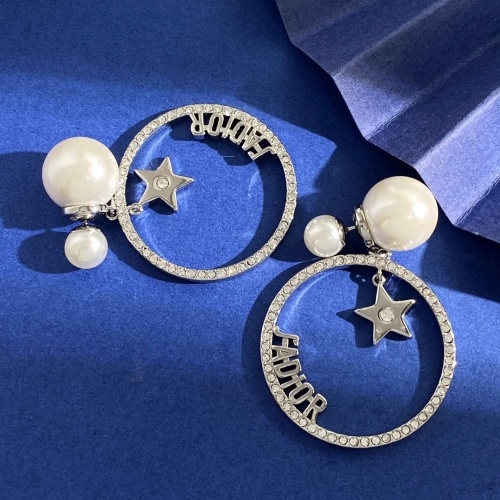 Replica Christian Dior Earrings For Women #1239917 $32.00 USD for Wholesale