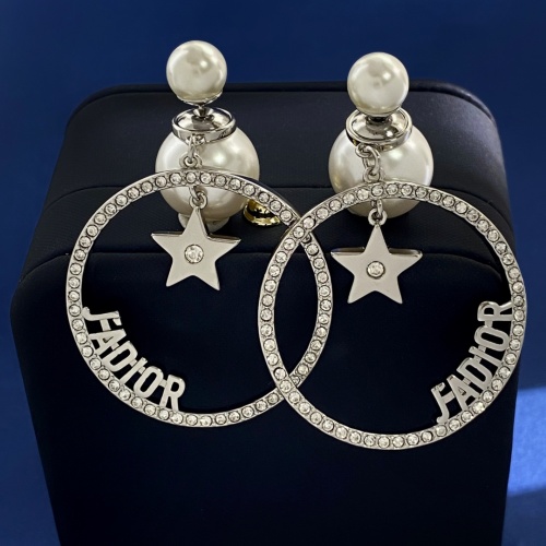 Replica Christian Dior Earrings For Women #1239917 $32.00 USD for Wholesale