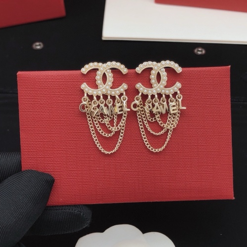 Replica Chanel Earrings For Women #1239966 $29.00 USD for Wholesale