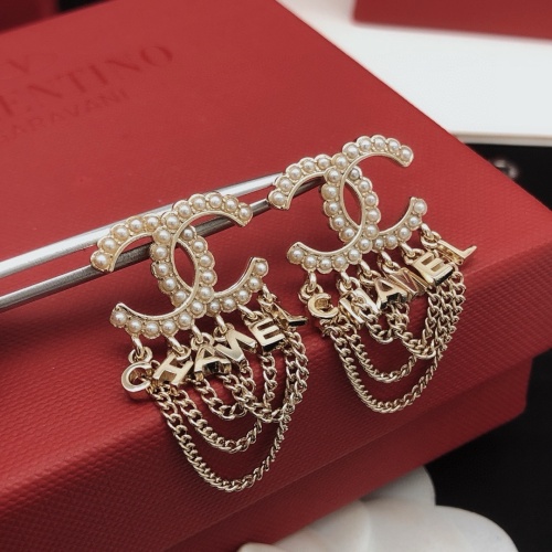 Replica Chanel Earrings For Women #1239966 $29.00 USD for Wholesale