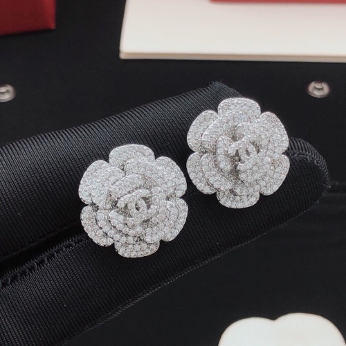 Replica Chanel Earrings For Women #1239971 $32.00 USD for Wholesale