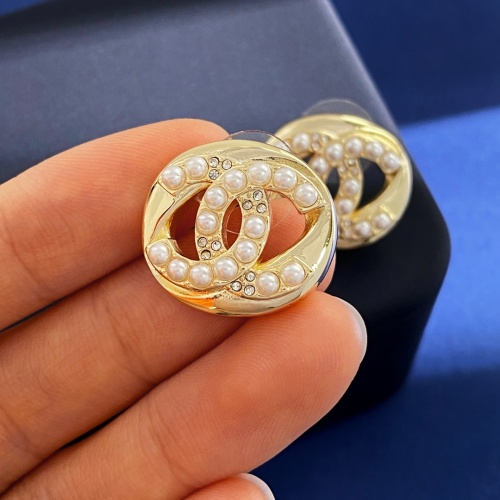 Replica Chanel Earrings For Women #1239996 $27.00 USD for Wholesale