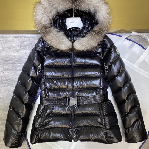 Moncler Down Feather Coat Long Sleeved For Women #1240181 $202.00 USD, Wholesale Replica Moncler Down Feather Coat