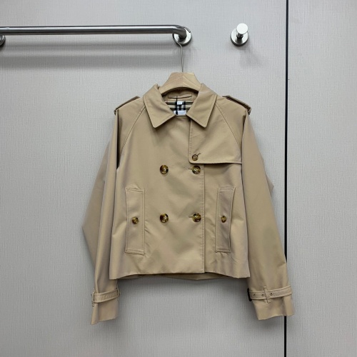 Burberry Trench Coat Long Sleeved For Women #1240187 $128.00 USD, Wholesale Replica Burberry Trench Coat