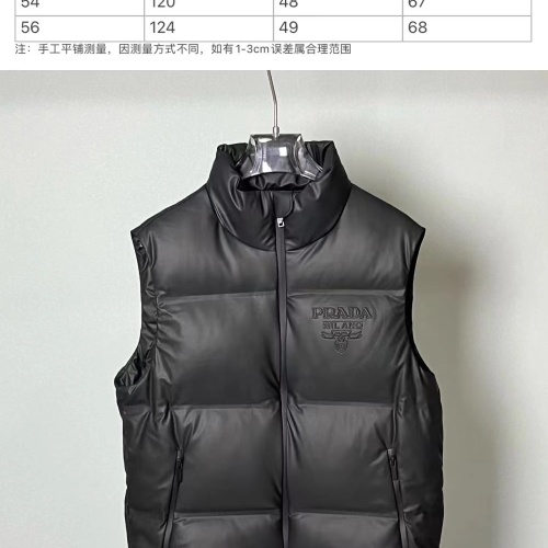 Replica Prada Down Feather Coat Sleeveless For Unisex #1240188 $160.00 USD for Wholesale