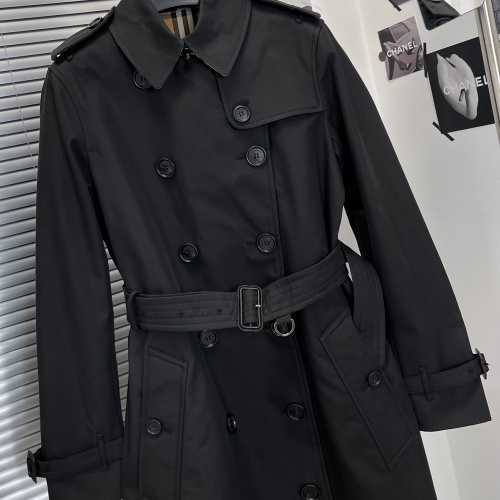 Replica Burberry Trench Coat Long Sleeved For Women #1240194 $160.00 USD for Wholesale