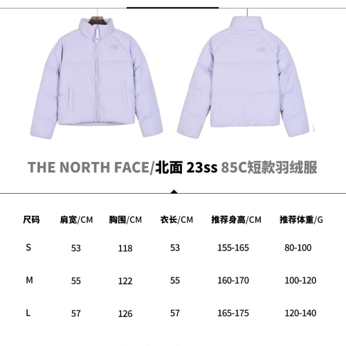 Replica The North Face Down Feather Coat Long Sleeved For Women #1240213 $118.00 USD for Wholesale