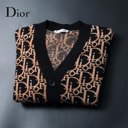 Replica Christian Dior Sweaters Long Sleeved For Men #1240400 $60.00 USD for Wholesale