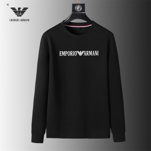 Armani Hoodies Long Sleeved For Men #1240466 $40.00 USD, Wholesale Replica Armani Hoodies