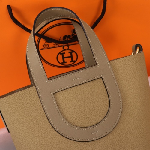 Replica Hermes AAA Quality Handbags In Gold For Women #1240517 $240.00 USD for Wholesale