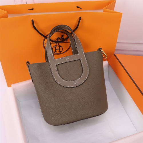 Hermes AAA Quality Handbags In Gold For Women #1240519 $240.00 USD, Wholesale Replica Hermes AAA Quality Handbags