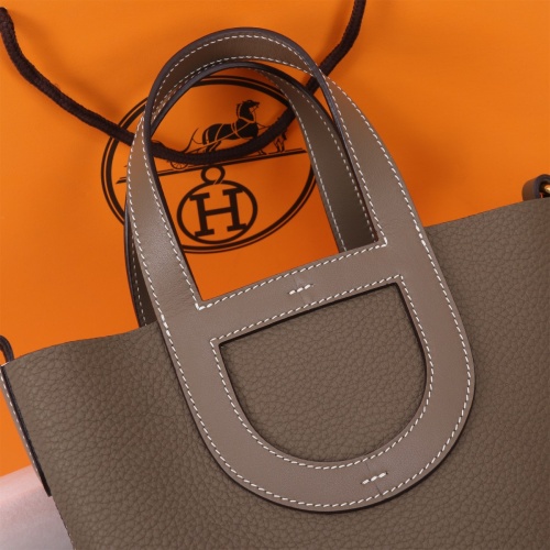 Replica Hermes AAA Quality Handbags In Gold For Women #1240519 $240.00 USD for Wholesale