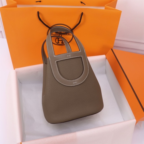 Replica Hermes AAA Quality Handbags In Silver For Women #1240521 $240.00 USD for Wholesale