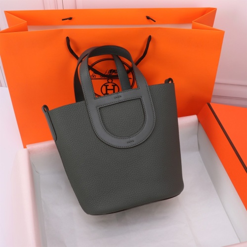 Hermes AAA Quality Handbags In Silver For Women #1240529 $240.00 USD, Wholesale Replica Hermes AAA Quality Handbags