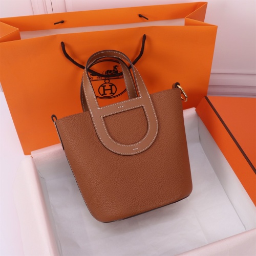 Hermes AAA Quality Handbags In Gold For Women #1240532 $240.00 USD, Wholesale Replica Hermes AAA Quality Handbags