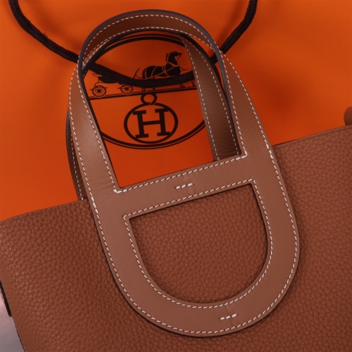 Replica Hermes AAA Quality Handbags In Gold For Women #1240532 $240.00 USD for Wholesale