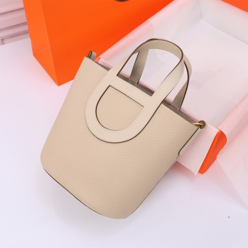 Replica Hermes AAA Quality Handbags In Gold For Women #1240537 $240.00 USD for Wholesale