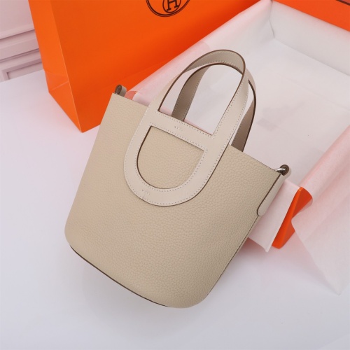 Replica Hermes AAA Quality Handbags In Silver For Women #1240538 $240.00 USD for Wholesale