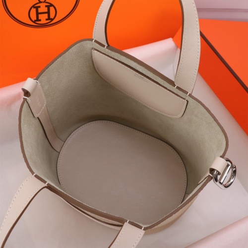 Replica Hermes AAA Quality Handbags In Silver For Women #1240538 $240.00 USD for Wholesale