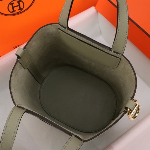 Replica Hermes AAA Quality Handbags In Gold For Women #1240542 $240.00 USD for Wholesale