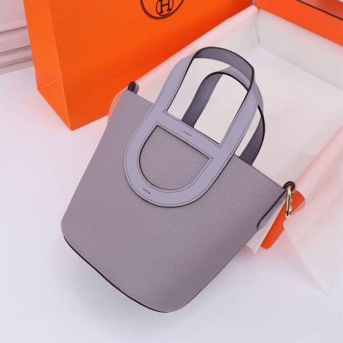 Replica Hermes AAA Quality Handbags In Gold For Women #1240548 $240.00 USD for Wholesale