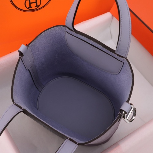 Replica Hermes AAA Quality Handbags In Silver For Women #1240549 $240.00 USD for Wholesale