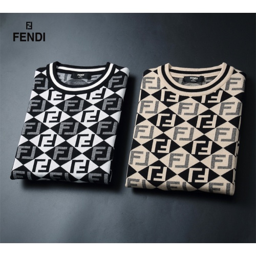 Replica Fendi Sweaters Long Sleeved For Men #1240553 $52.00 USD for Wholesale