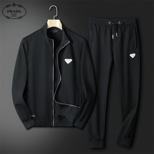 Prada Tracksuits Long Sleeved For Men #1240570 $80.00 USD, Wholesale Replica Prada Tracksuits