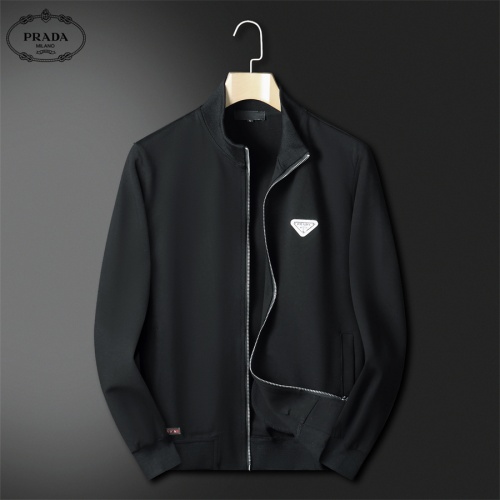 Replica Prada Tracksuits Long Sleeved For Men #1240570 $80.00 USD for Wholesale