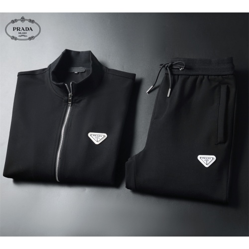 Replica Prada Tracksuits Long Sleeved For Men #1240570 $80.00 USD for Wholesale