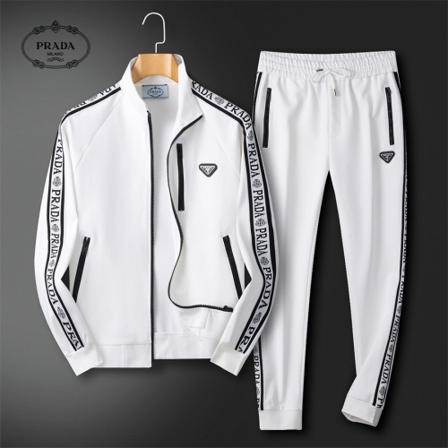 Prada Tracksuits Long Sleeved For Men #1240577 $85.00 USD, Wholesale Replica Prada Tracksuits