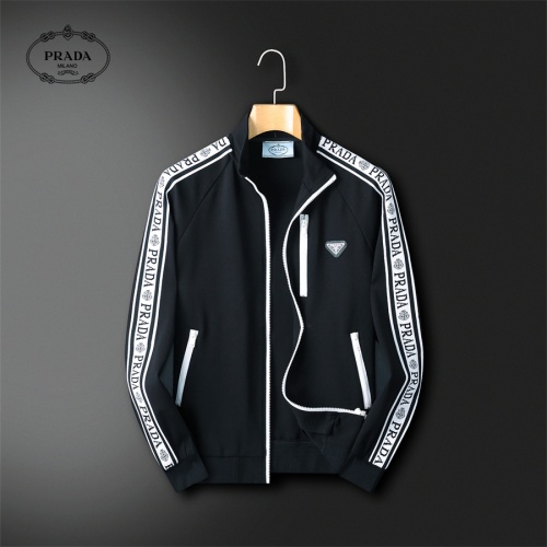 Replica Prada Tracksuits Long Sleeved For Men #1240578 $85.00 USD for Wholesale