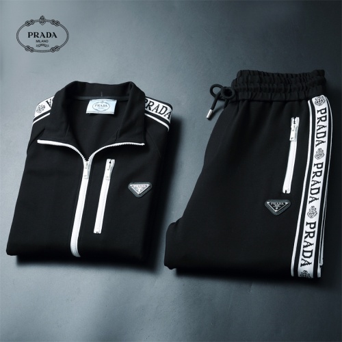 Replica Prada Tracksuits Long Sleeved For Men #1240578 $85.00 USD for Wholesale