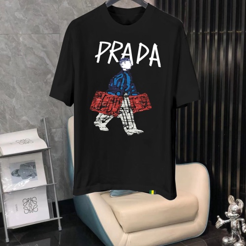 Prada T-Shirts Short Sleeved For Men #1240615 $40.00 USD, Wholesale Replica Prada T-Shirts