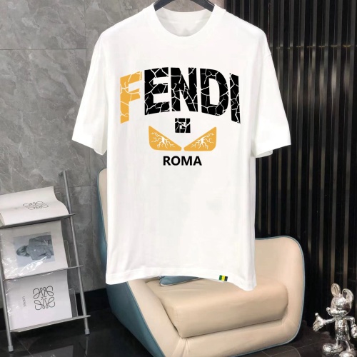 Fendi T-Shirts Short Sleeved For Men #1240710 $40.00 USD, Wholesale Replica Fendi T-Shirts