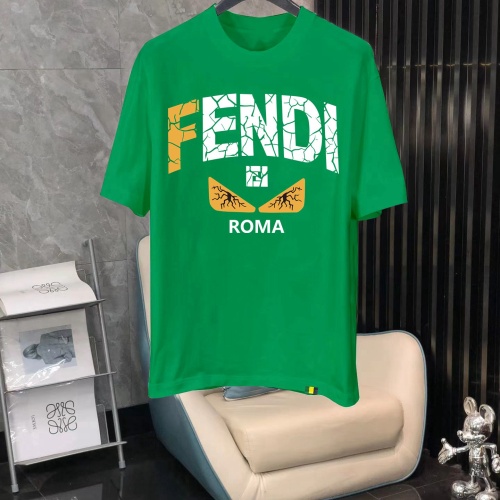 Fendi T-Shirts Short Sleeved For Men #1240713 $40.00 USD, Wholesale Replica Fendi T-Shirts