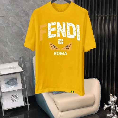 Fendi T-Shirts Short Sleeved For Men #1240714 $40.00 USD, Wholesale Replica Fendi T-Shirts