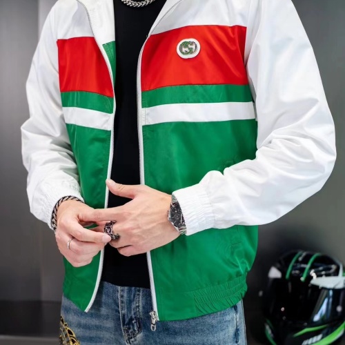 Replica Gucci Jackets Long Sleeved For Men #1240750 $60.00 USD for Wholesale