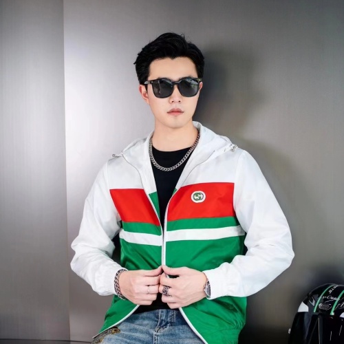 Replica Gucci Jackets Long Sleeved For Men #1240750 $60.00 USD for Wholesale