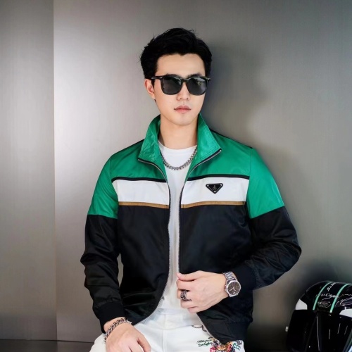 Replica Prada Jackets Long Sleeved For Men #1240758 $60.00 USD for Wholesale