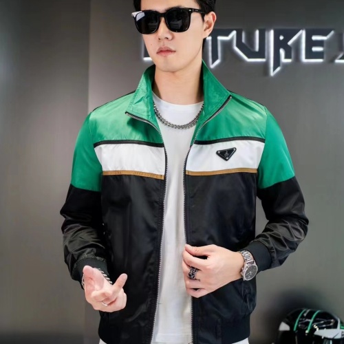 Replica Prada Jackets Long Sleeved For Men #1240758 $60.00 USD for Wholesale